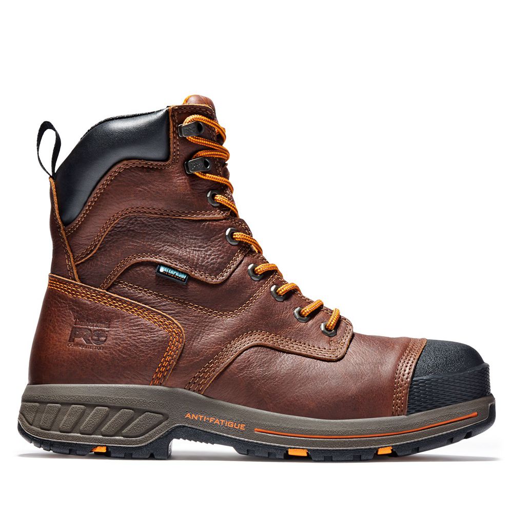 Bocanci De Muncă Timberland Barbati Maro - Pro® Helix Hd 8" Comp Toe - Romania - LFTDZJ825